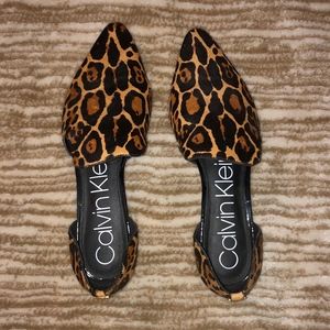 Calvin Klein Edona Genuine Calf Hair Loafer Flat